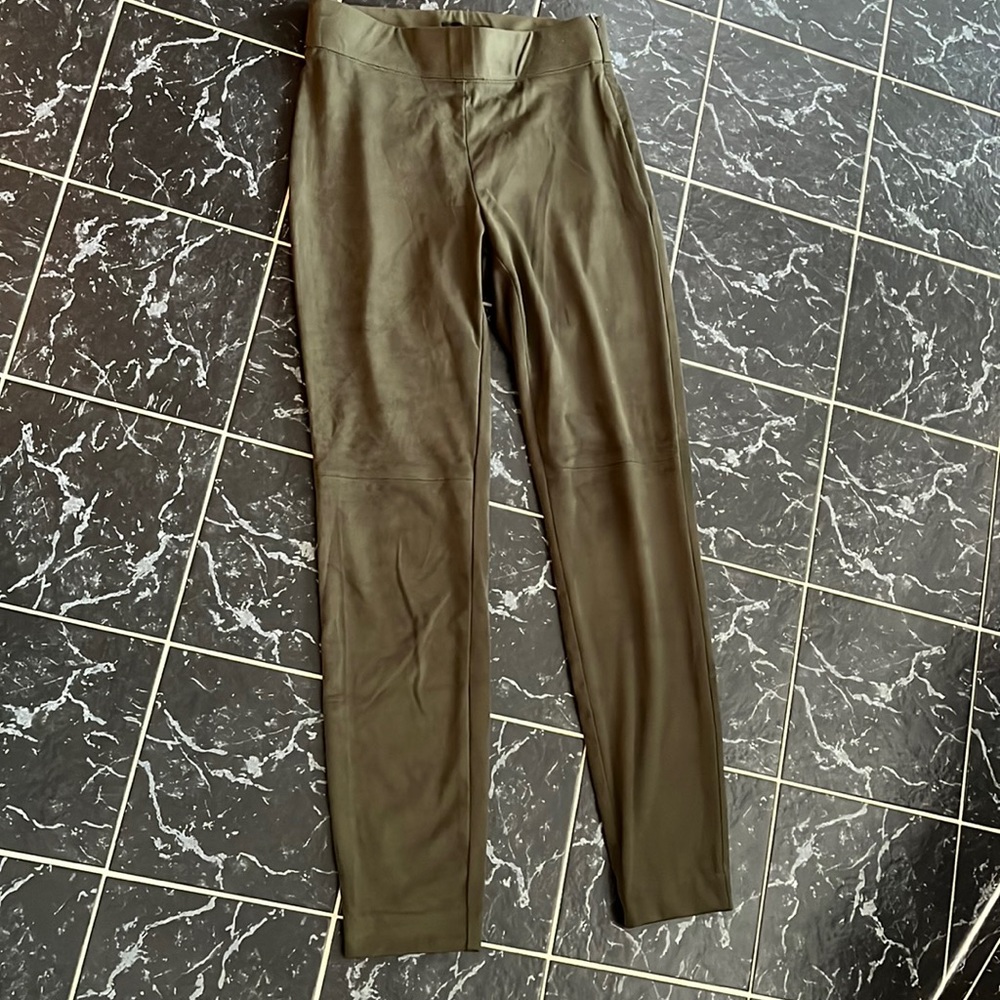 Banana Republic green suede leggings size 0